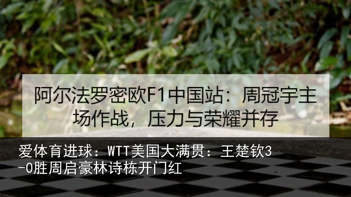 爱体育进球:WTT美国相关情况启豪林诗栋开门红